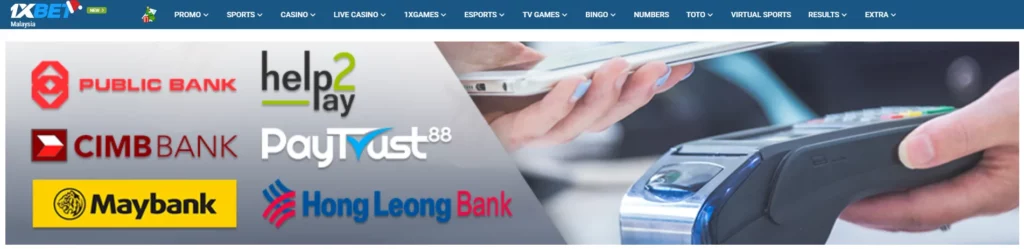 1xbet payment methods in Malaysia